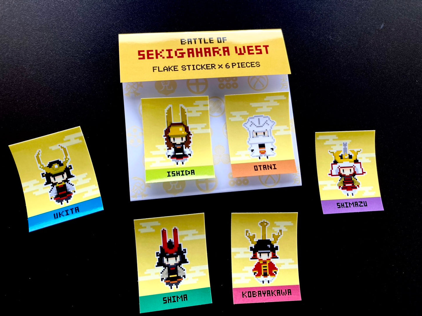 8bit フレークステッカー WEST