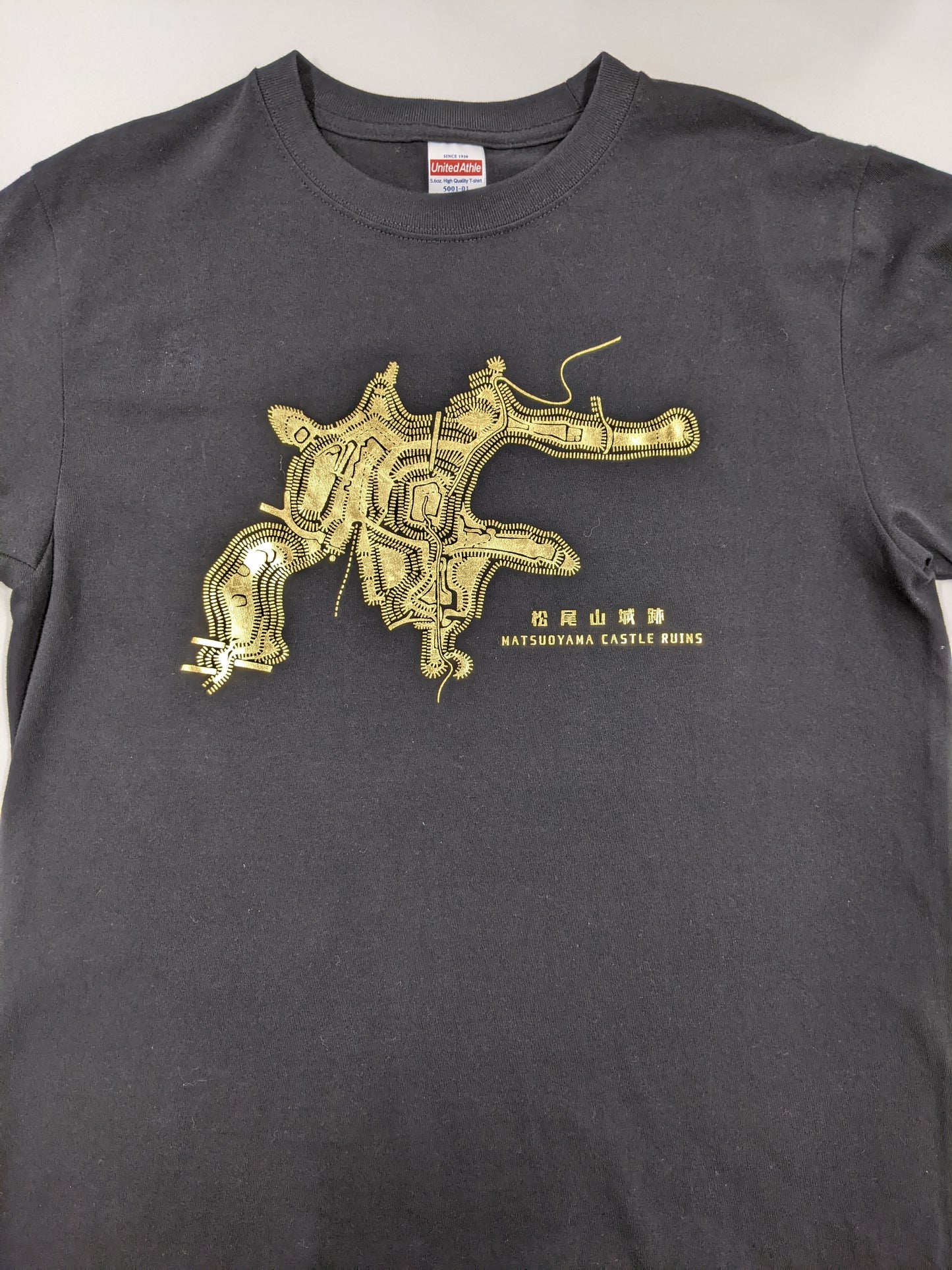 松尾山城跡金箔Tシャツ