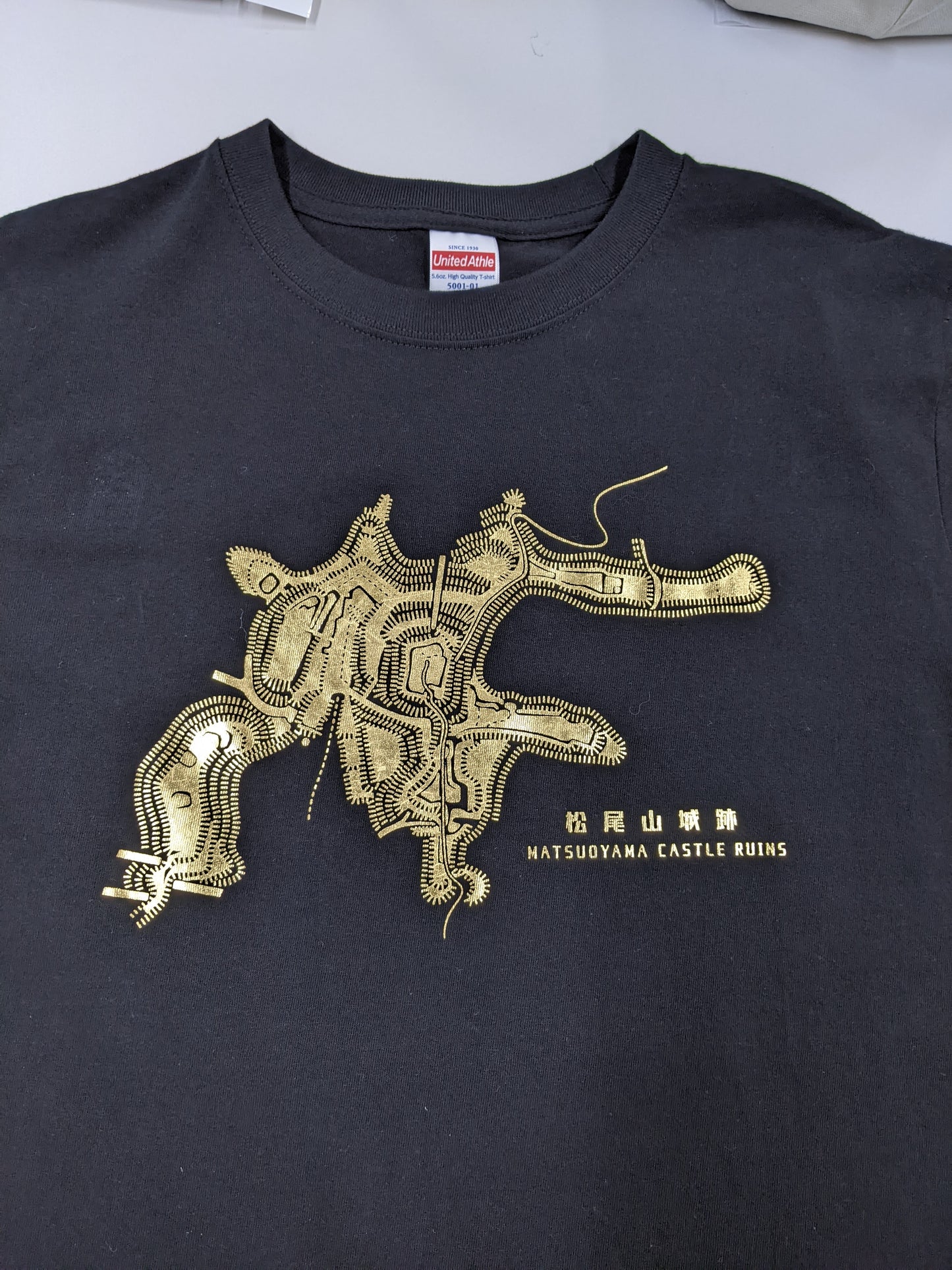 松尾山城跡金箔Tシャツ